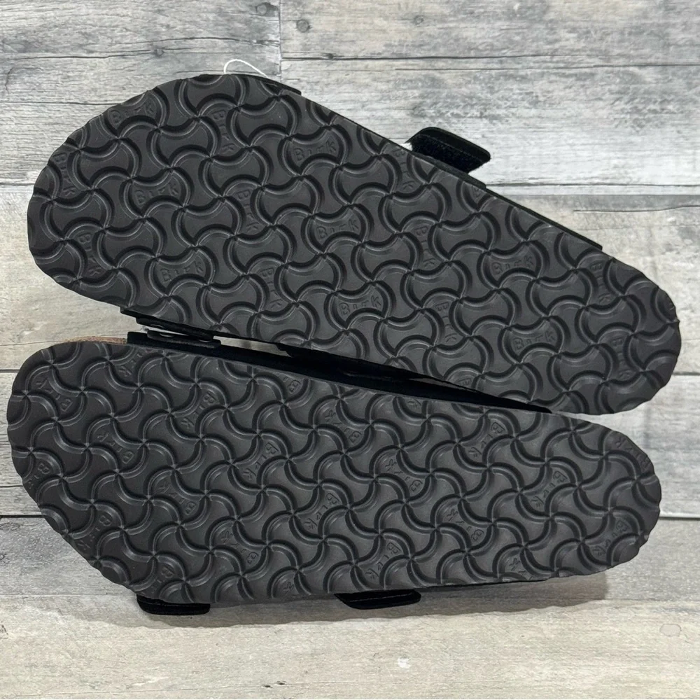 BIRKENSTOCK Uji Nubuck-Suede Leather Sandals in Black - Sz - 11-11.5 US / 44 EU - Picture 8 of 8